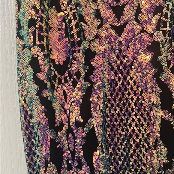 Multicolor Sequin Maxi Dress - Picture 3 of 7